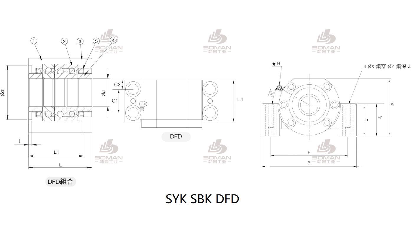 SYK MBCK35-I syk品牌丝杆支撑座生产厂家